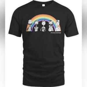 Queer Eye Merch Black Rainbow Unisex T-Shirt Tee
